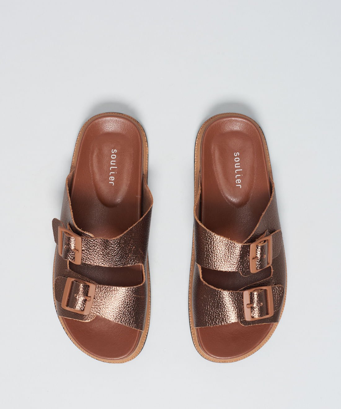 Rasteira Anatomica Vira - Bronze Marrom 4