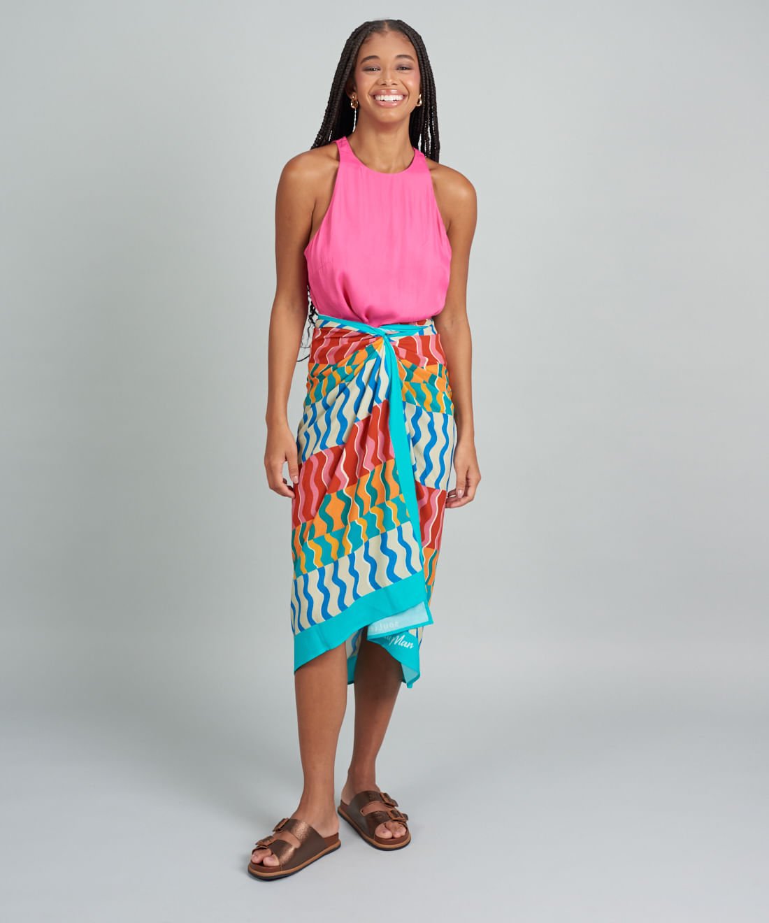 Rasteira Anatomica Vira - Bronze Marrom 6