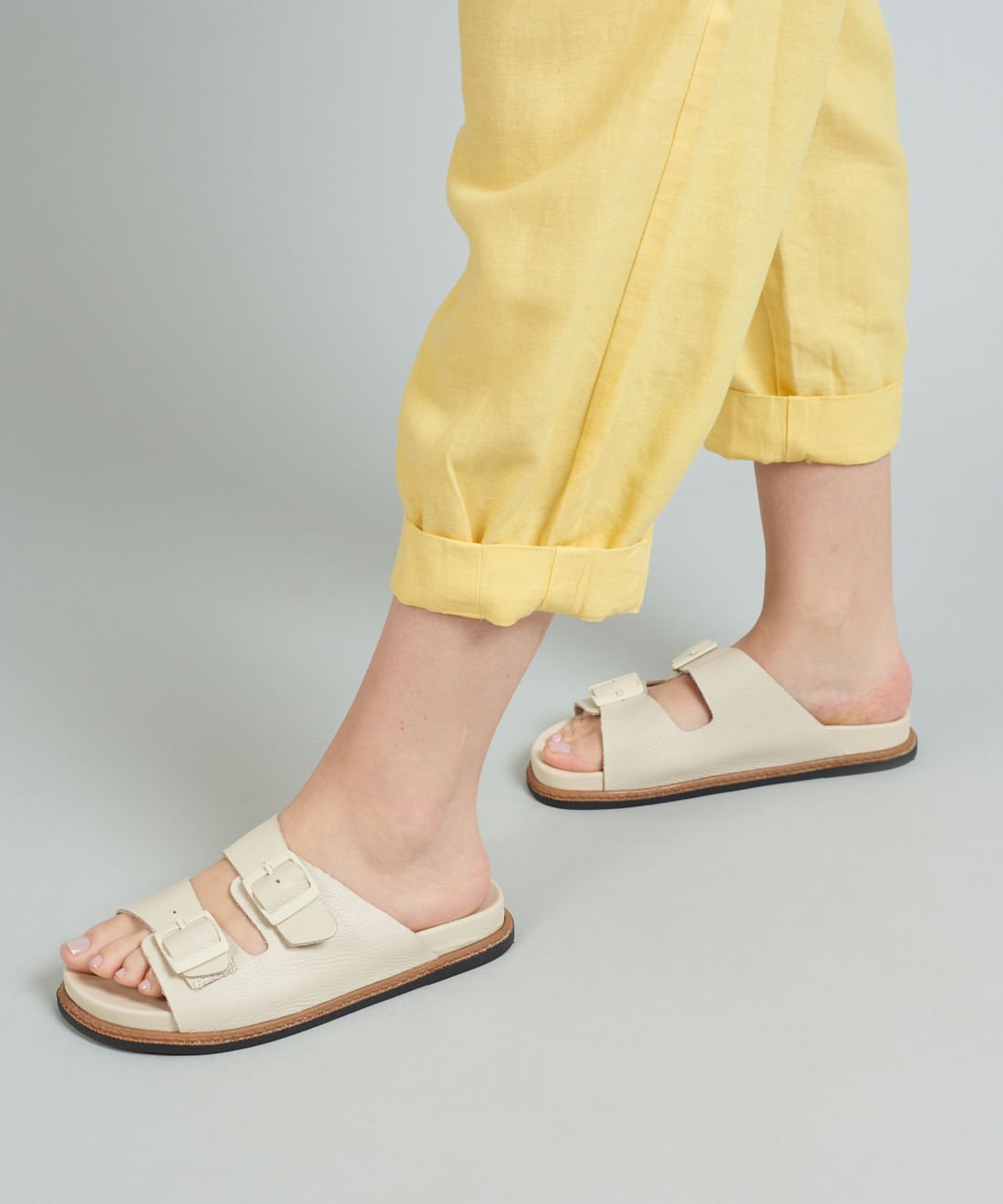 Rasteira Anatomica Vira - Offwhite Branco 5