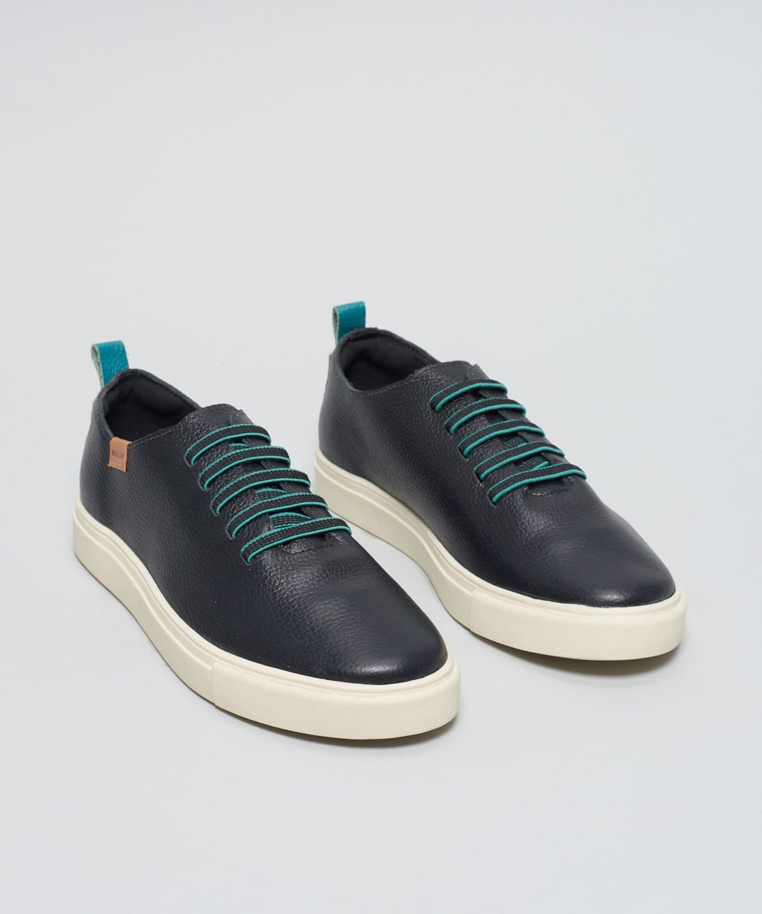 Tenis Couro Pratico - Preto Preto 2