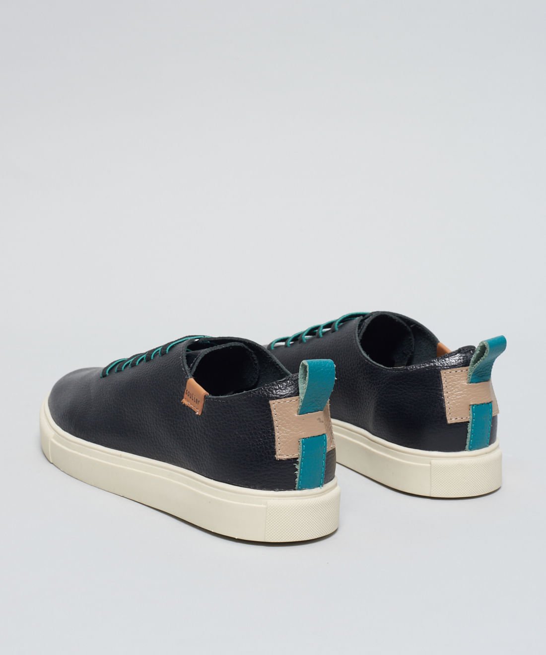 Tenis Couro Pratico - Preto Preto 3