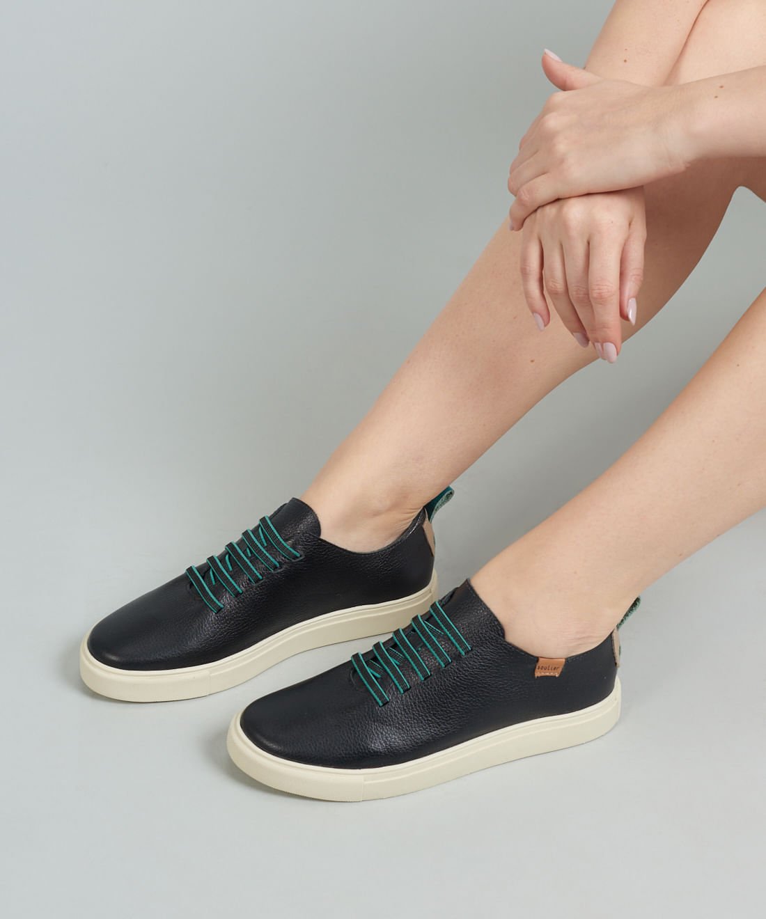 Tenis Couro Pratico - Preto Preto 5