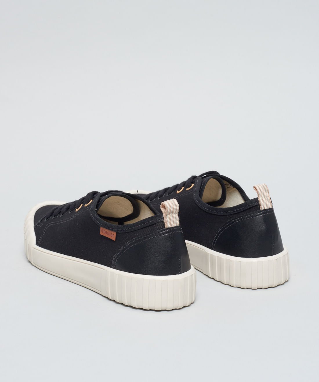 Tenis Lona Traseiro Soft - Preto Preto 3