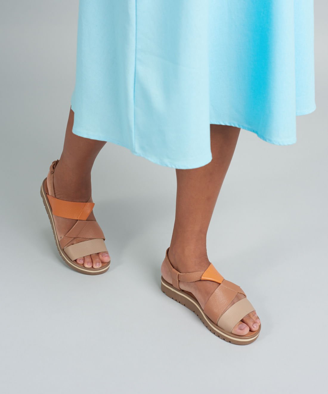 Rasteira Tratorada Nat - Colors Bege 5