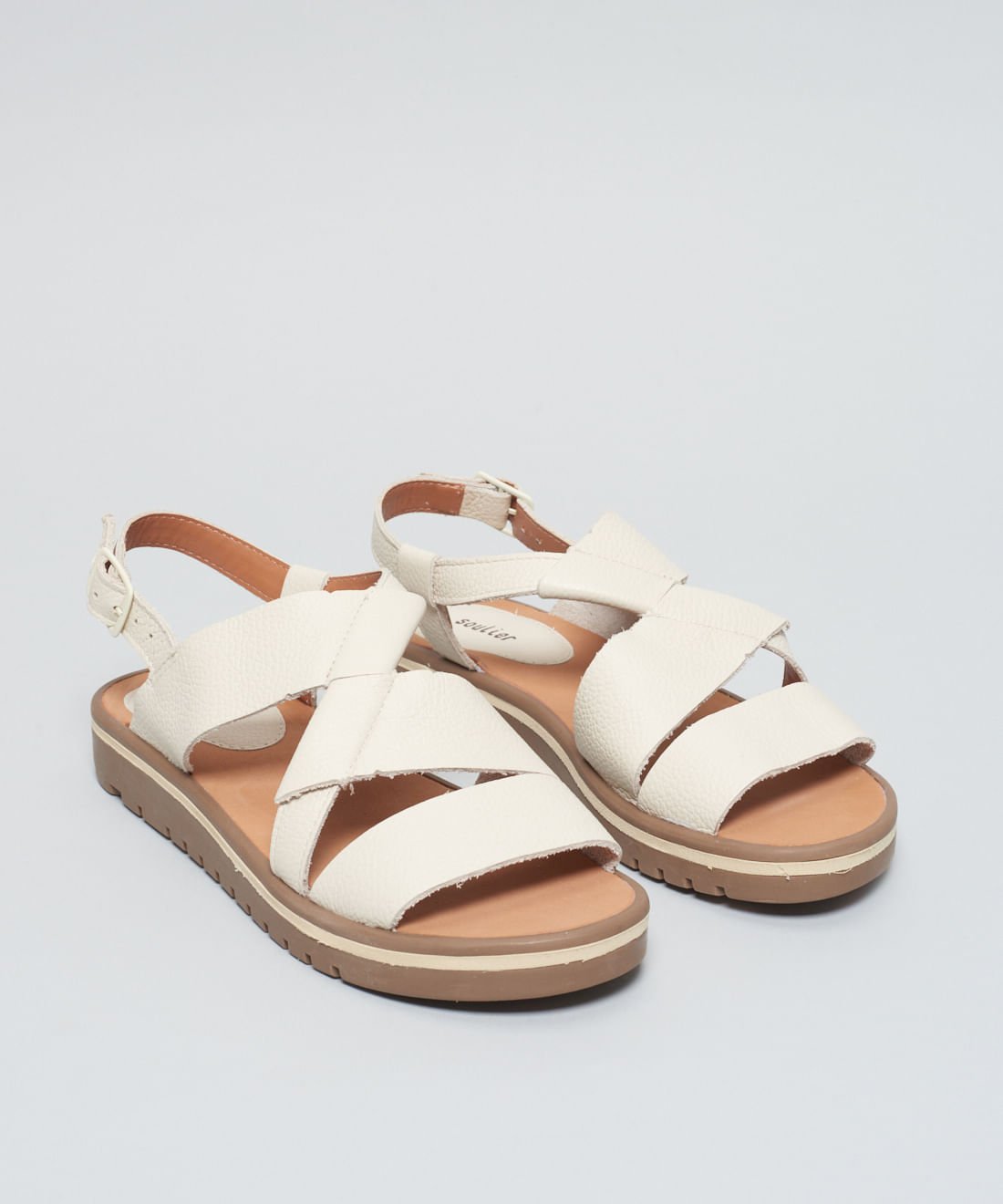 Rasteira Tratorada Nat - Offwhite Branco 2