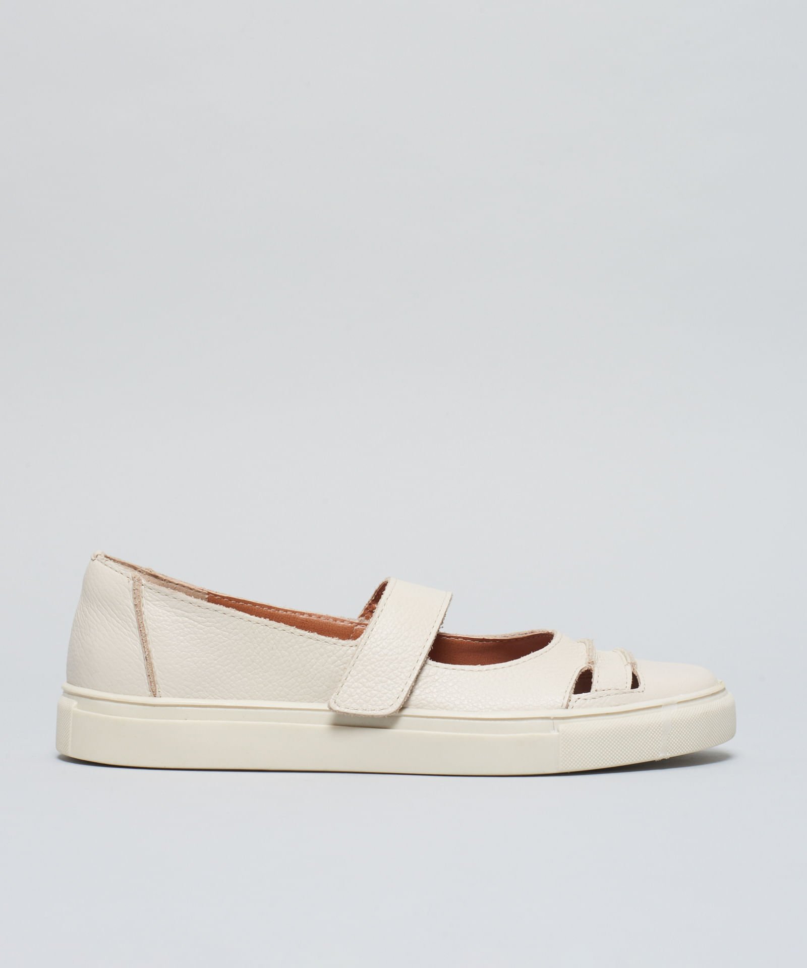 Sapatilha Aberta Recortes - Offwhite