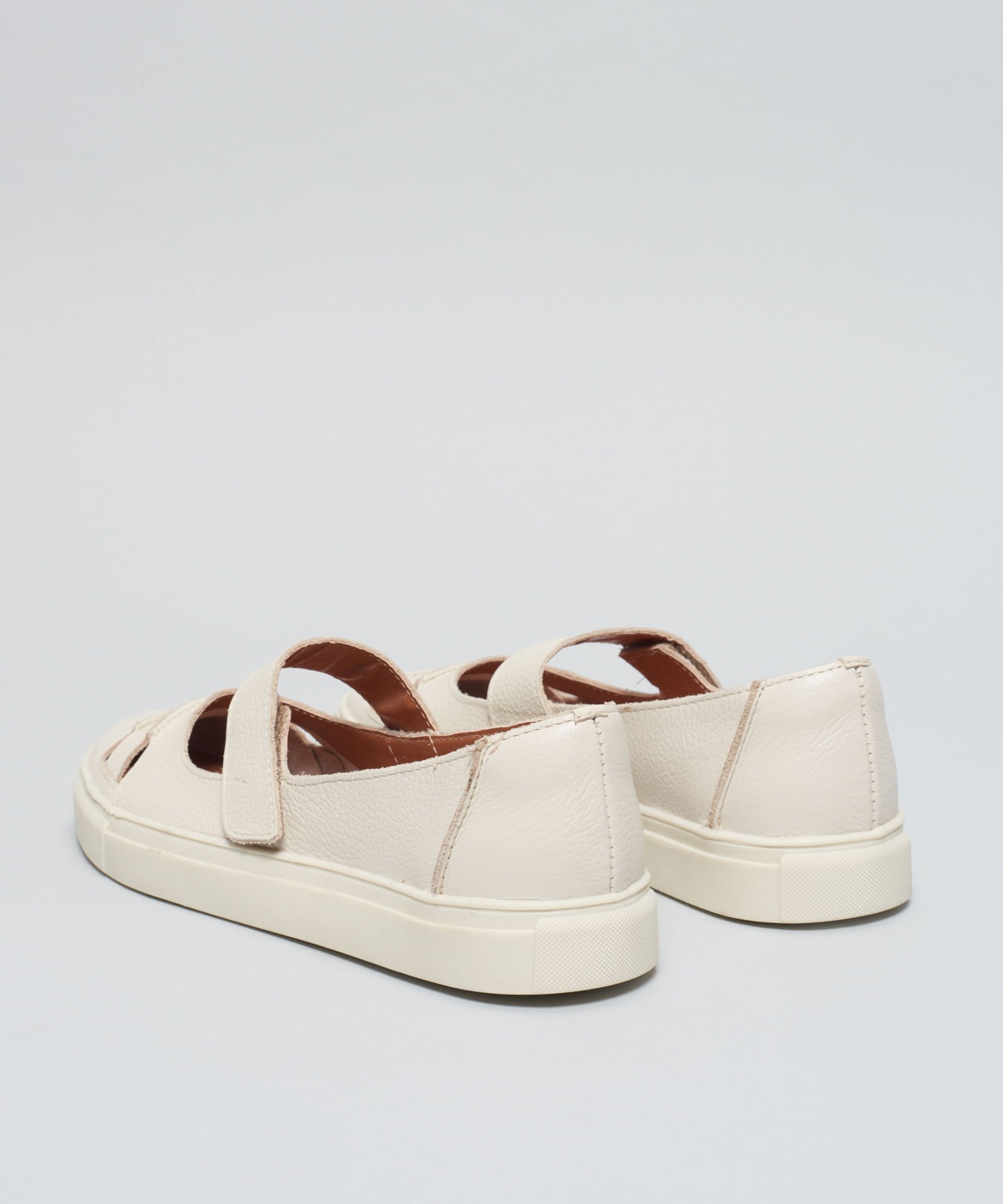 Sapatilha Aberta Recortes - Offwhite Branco 3