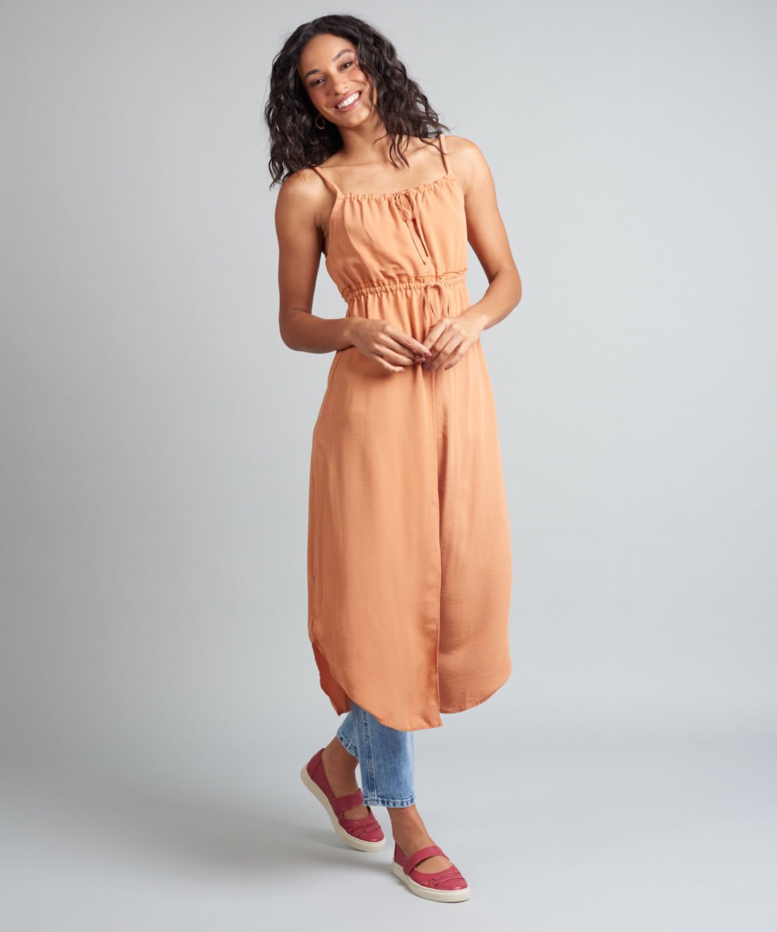 Sapatilha Aberta Recortes - Cereja Vermelho 5