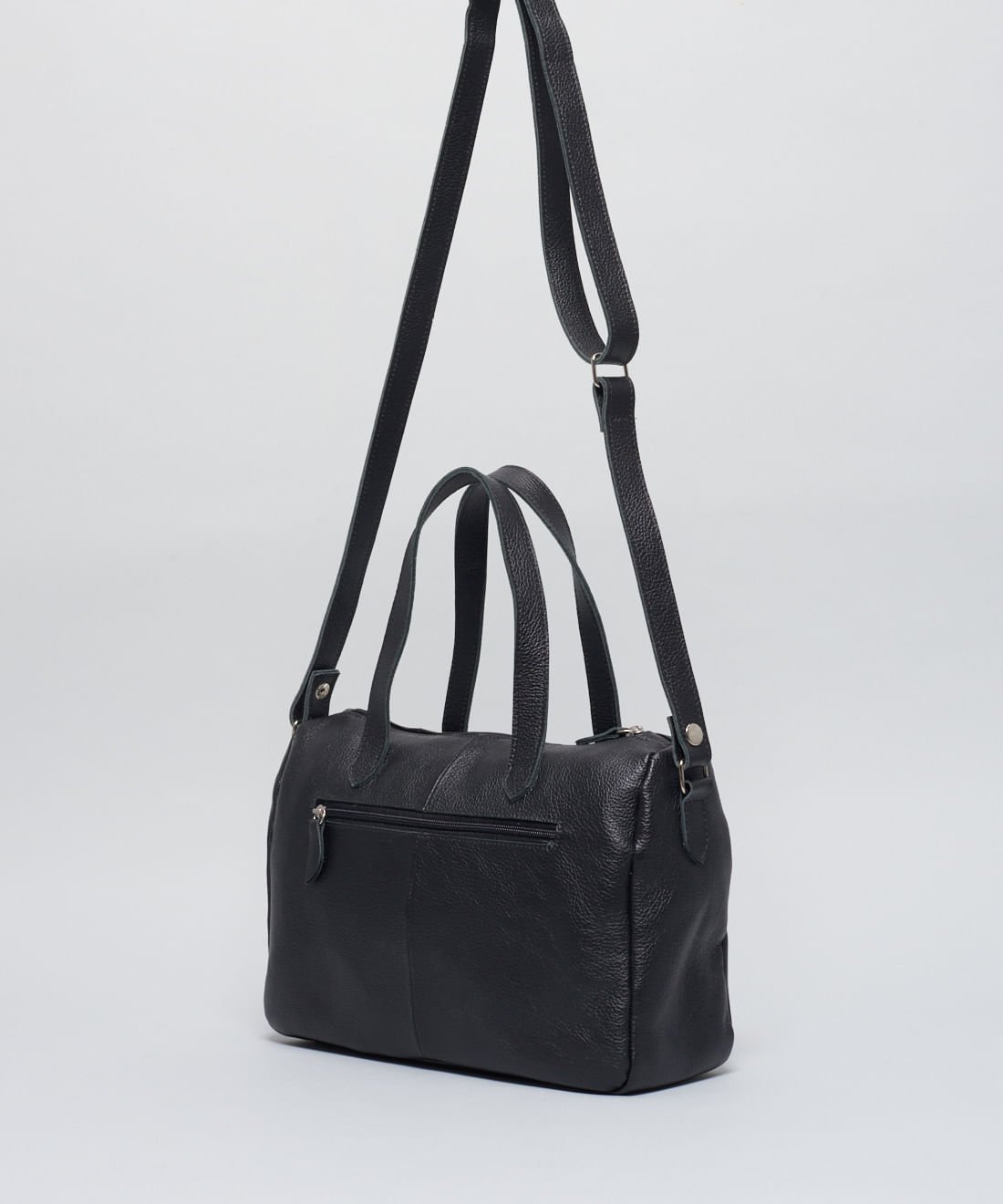 Bolsa m Couro Debora - Preto Preto 2