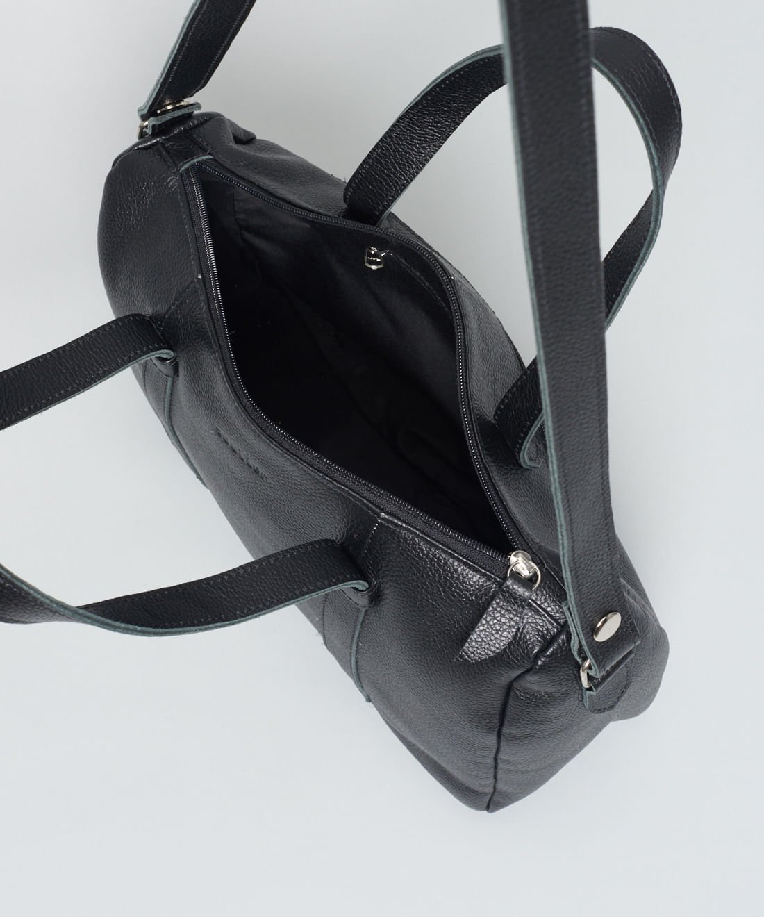 Bolsa m Couro Debora - Preto Preto 5