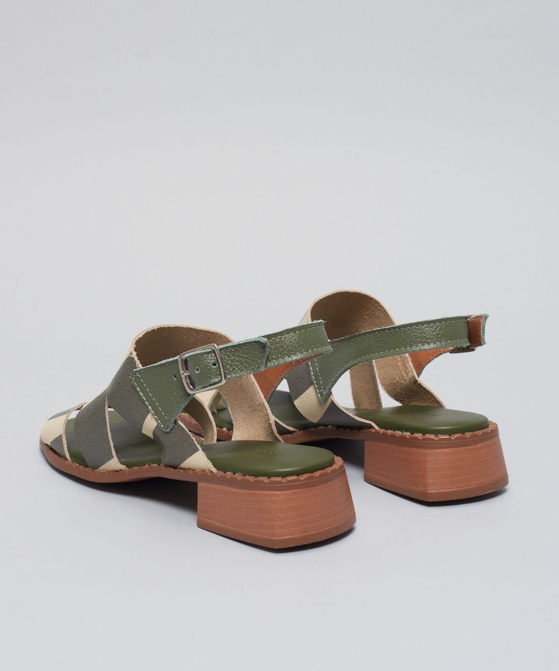 Sandalia Media Listra Bold - Listra Verde Militar Verde Militar 4