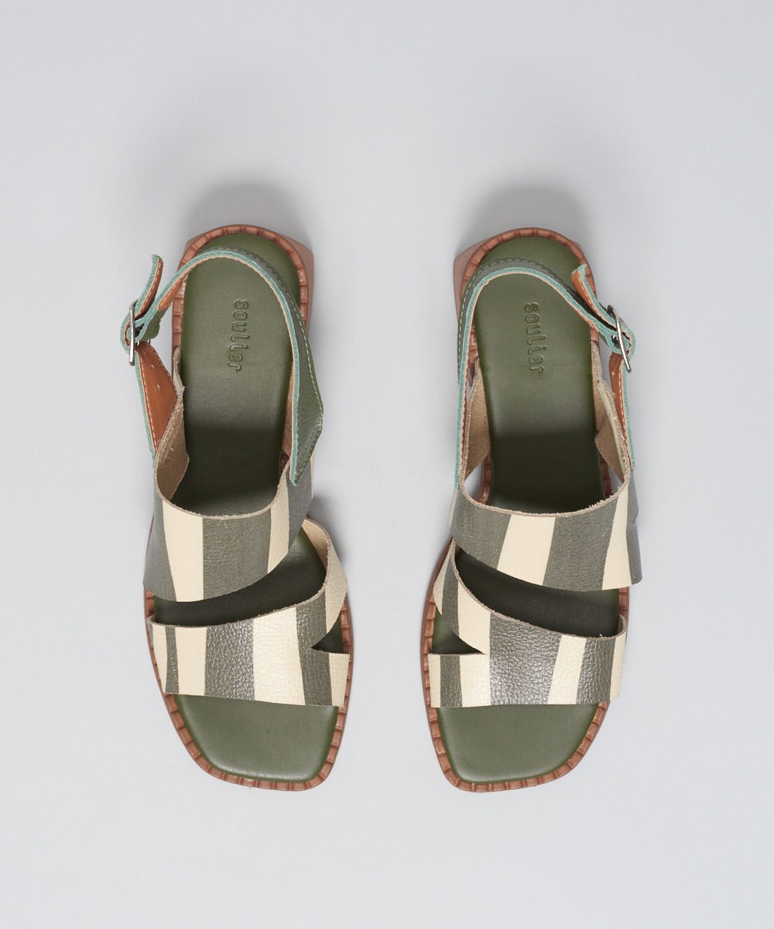 Sandalia Media Listra Bold - Listra Verde Militar Verde Militar 3