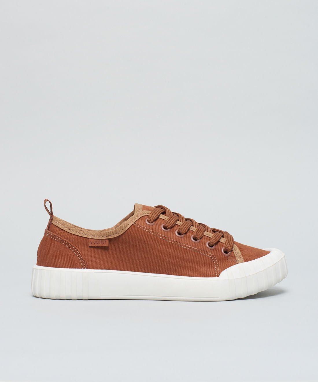 Tenis Lona Traseiro - Caramelo