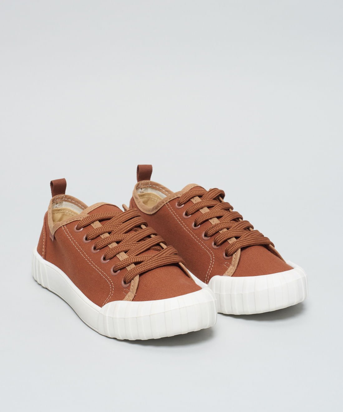 Tenis Lona Traseiro - Caramelo Marrom 2