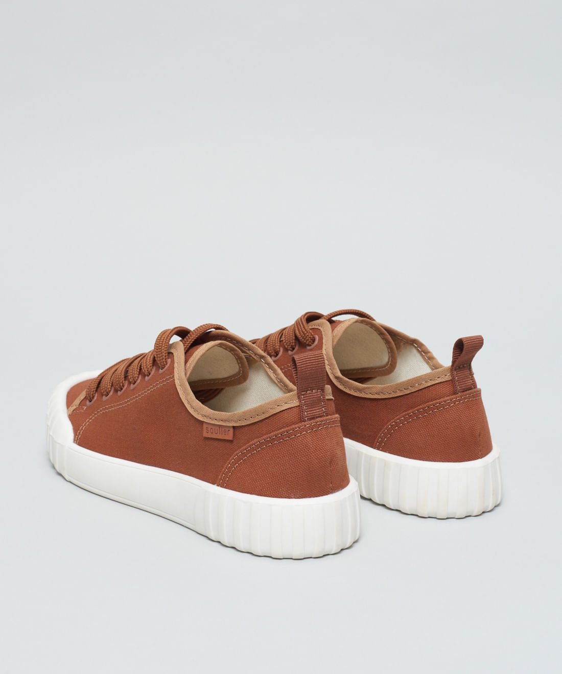 Tenis Lona Traseiro - Caramelo Marrom 3