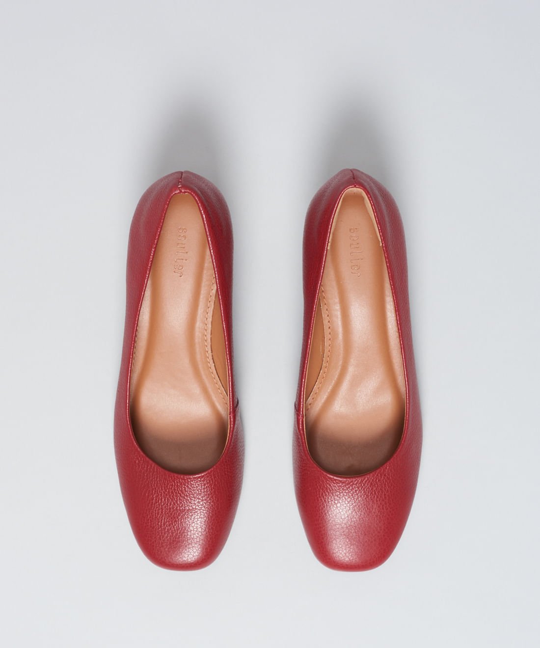 Scarpin Saltinho Couro - Merlot Merlot 4