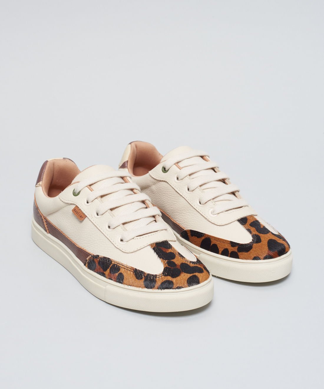 Tenis Couro Onca Isa - Onca Onça/Branco 2