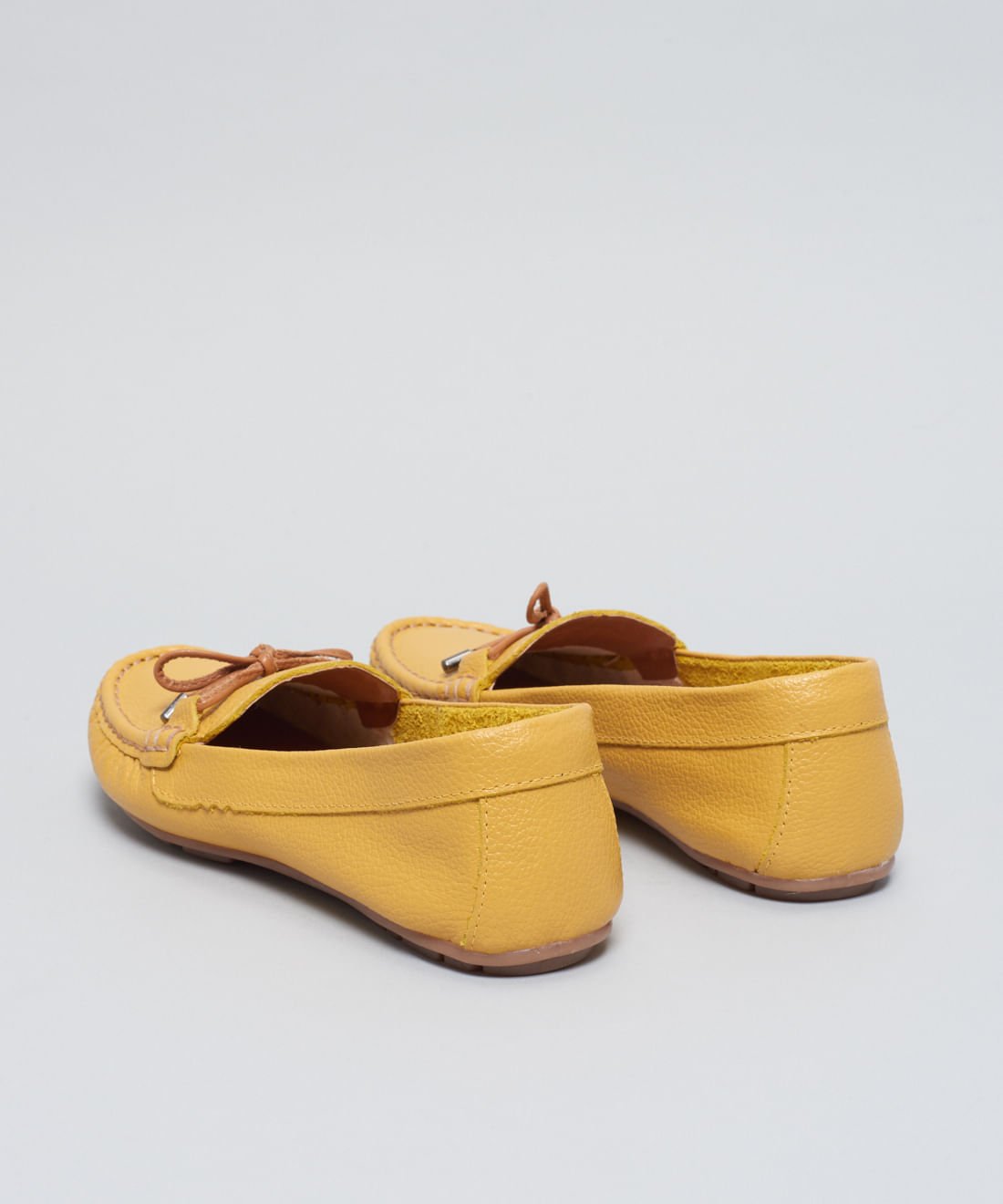 Mocassim Couro Detalhe - Mostarda Mostarda 3