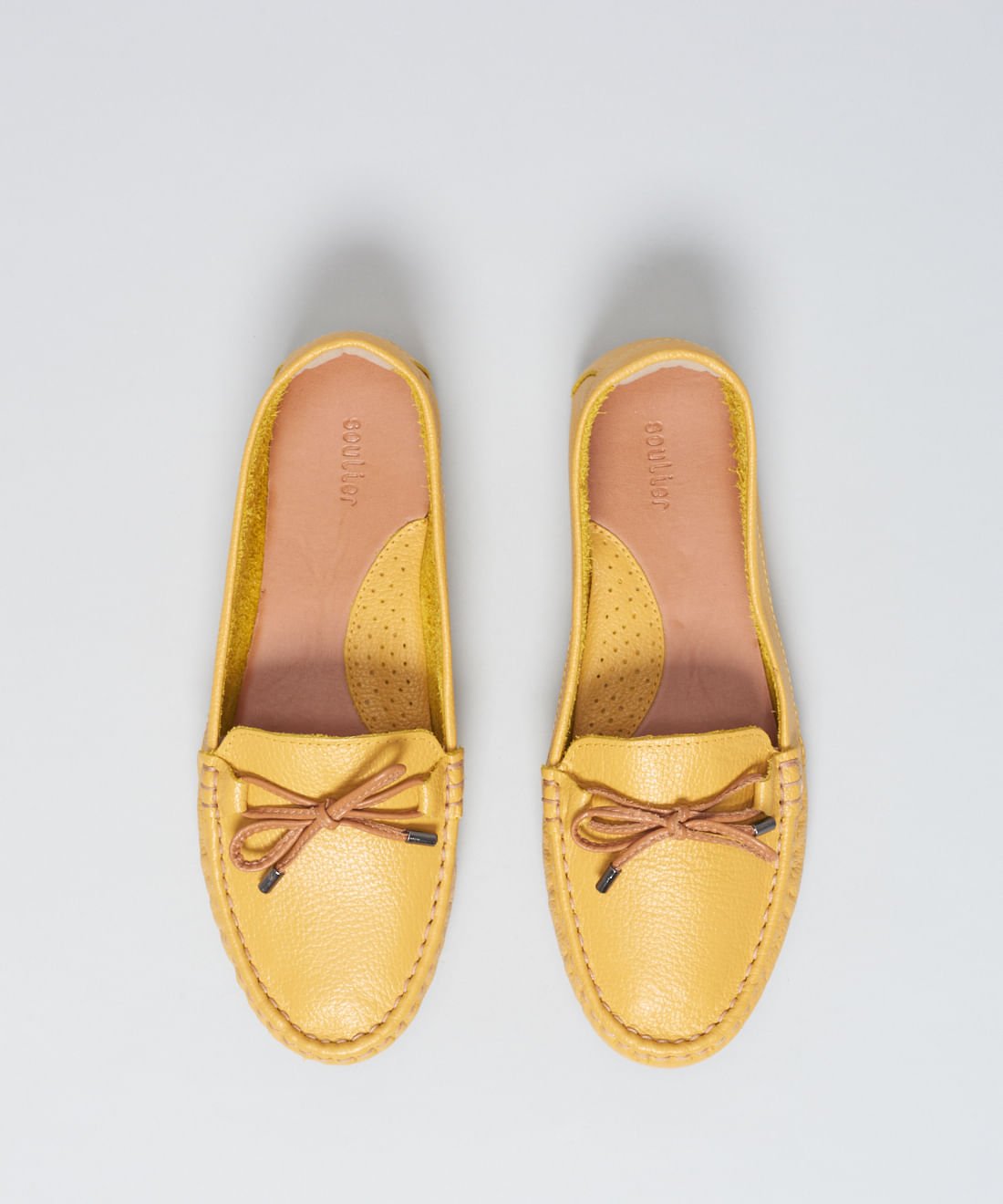 Mocassim Couro Detalhe - Mostarda Mostarda 4