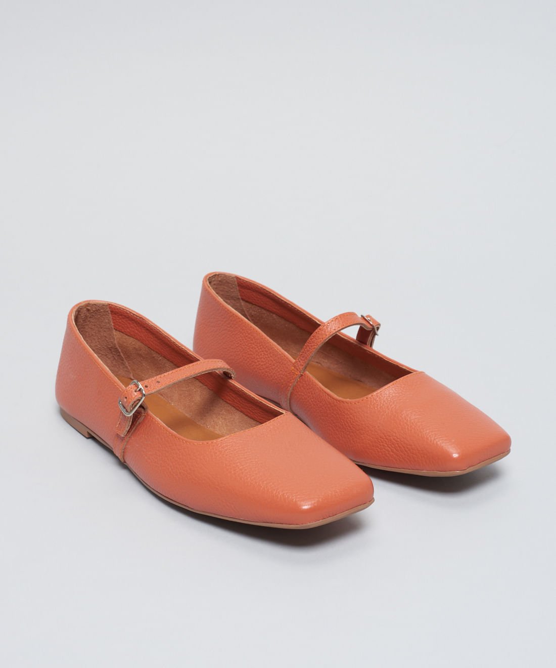 Sapatilha Couro Bailarina - Ocre Ocre 2