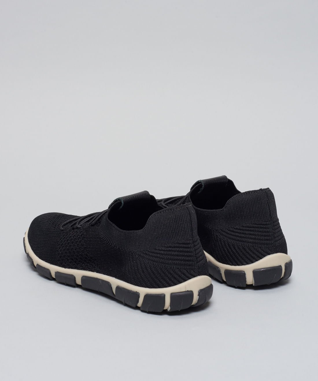 Tenis Knit Frances - Preto Preto 3