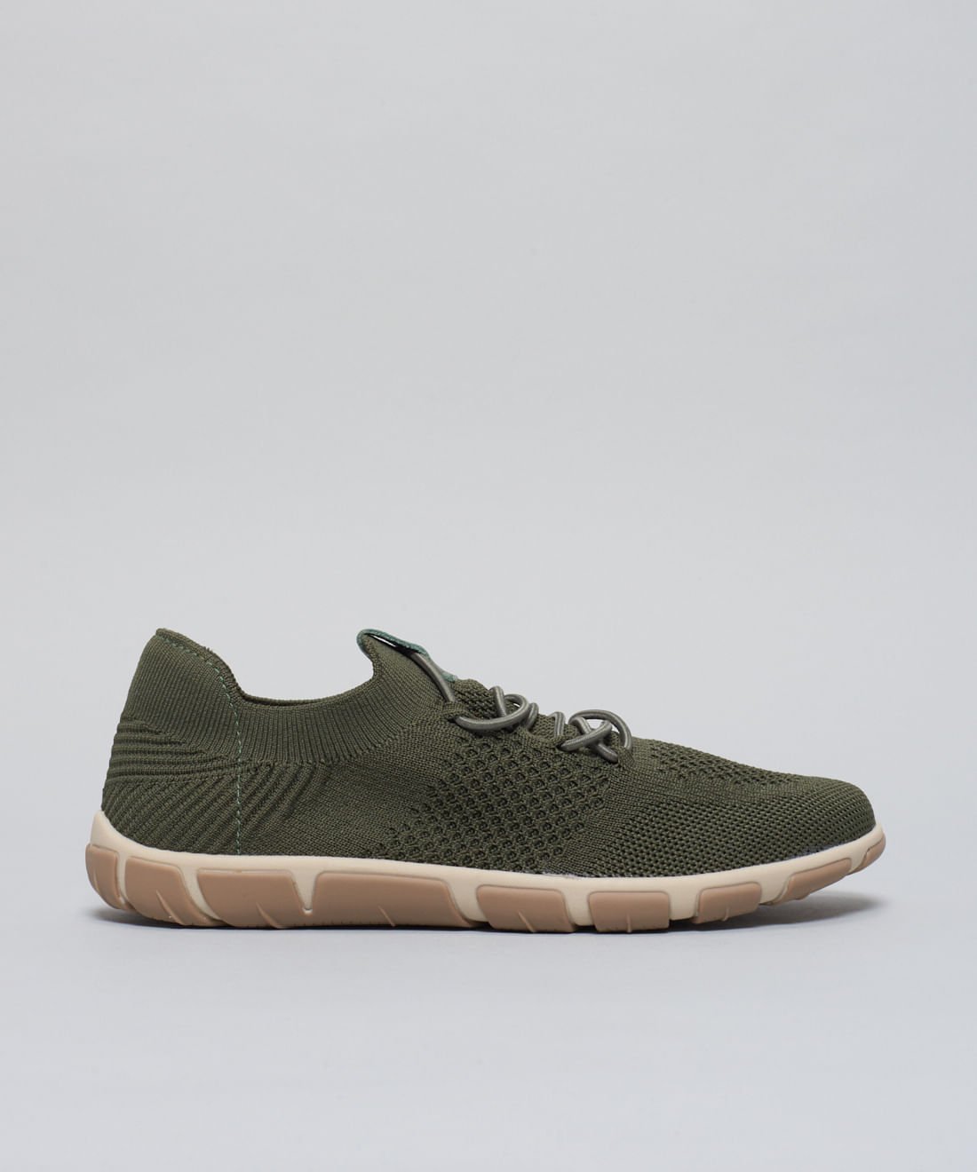 Tenis Knit Frances - Verde Militar
