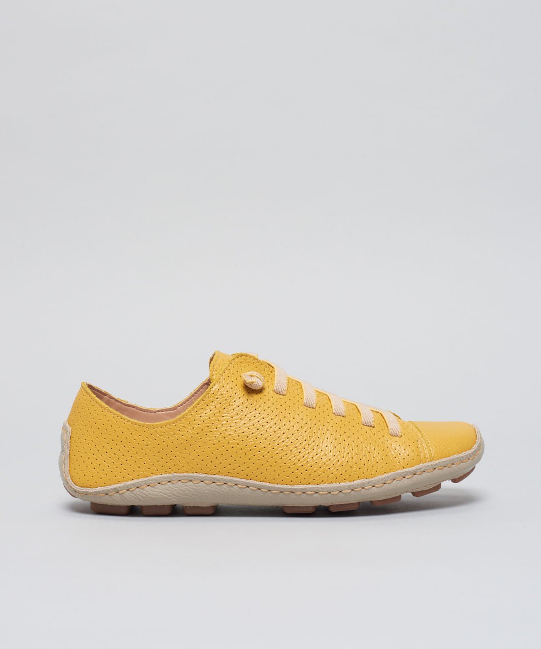 Tenis Perfuros Bicolor - Mostarda