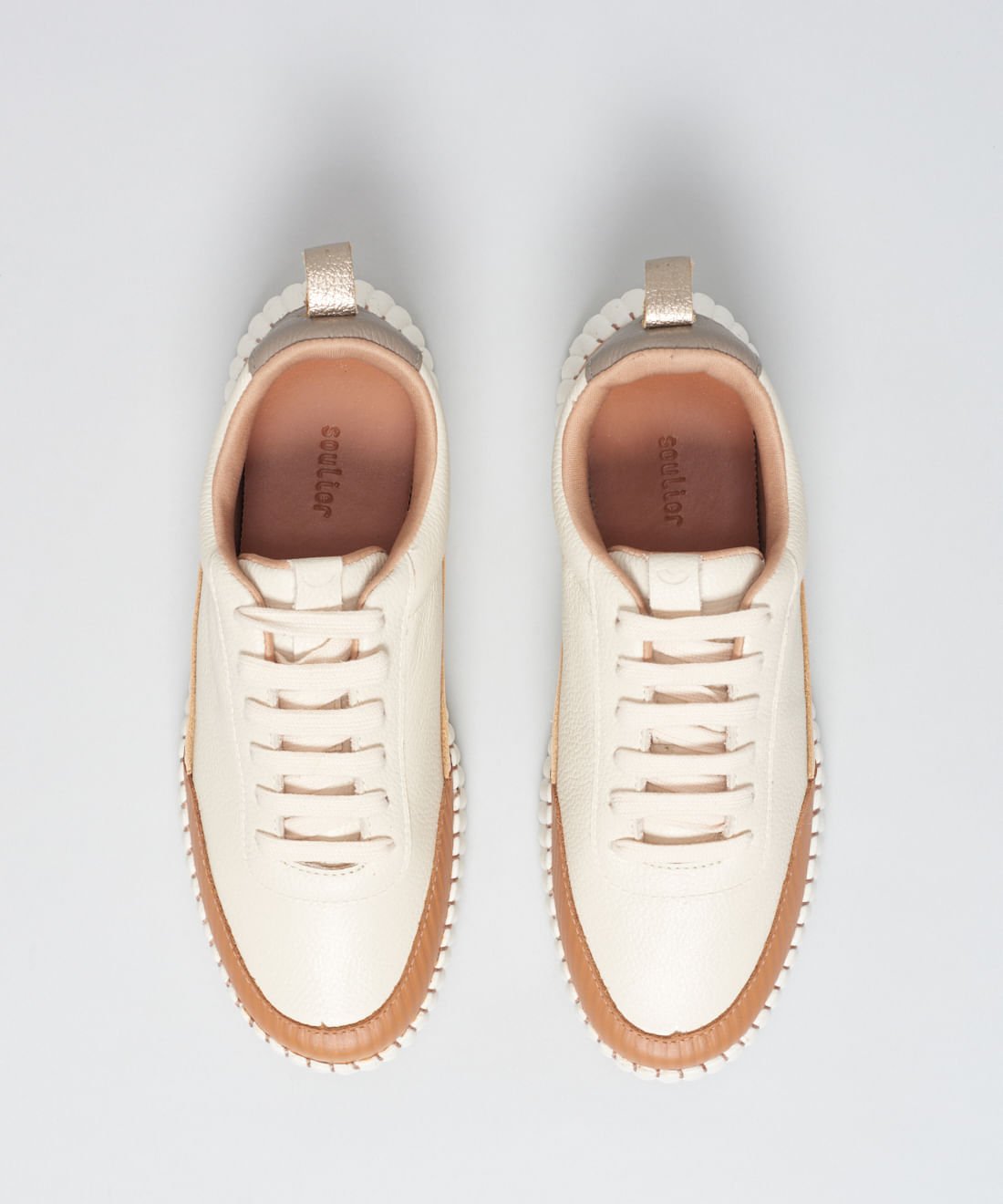 Tenis Lara Couro Cotele - Offwhite Off White 4