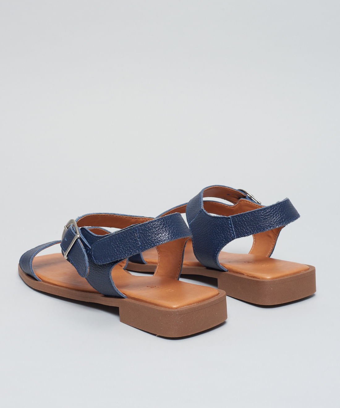 Rasteira Couro Tiras Renata - Navy Navy 3