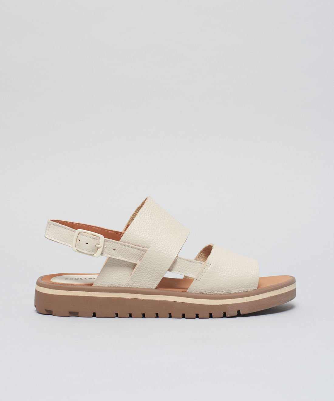 Rasteira Tratorada Manu - Offwhite