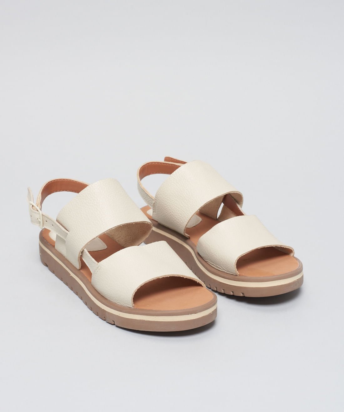 Rasteira Tratorada Manu - Offwhite Off White 2