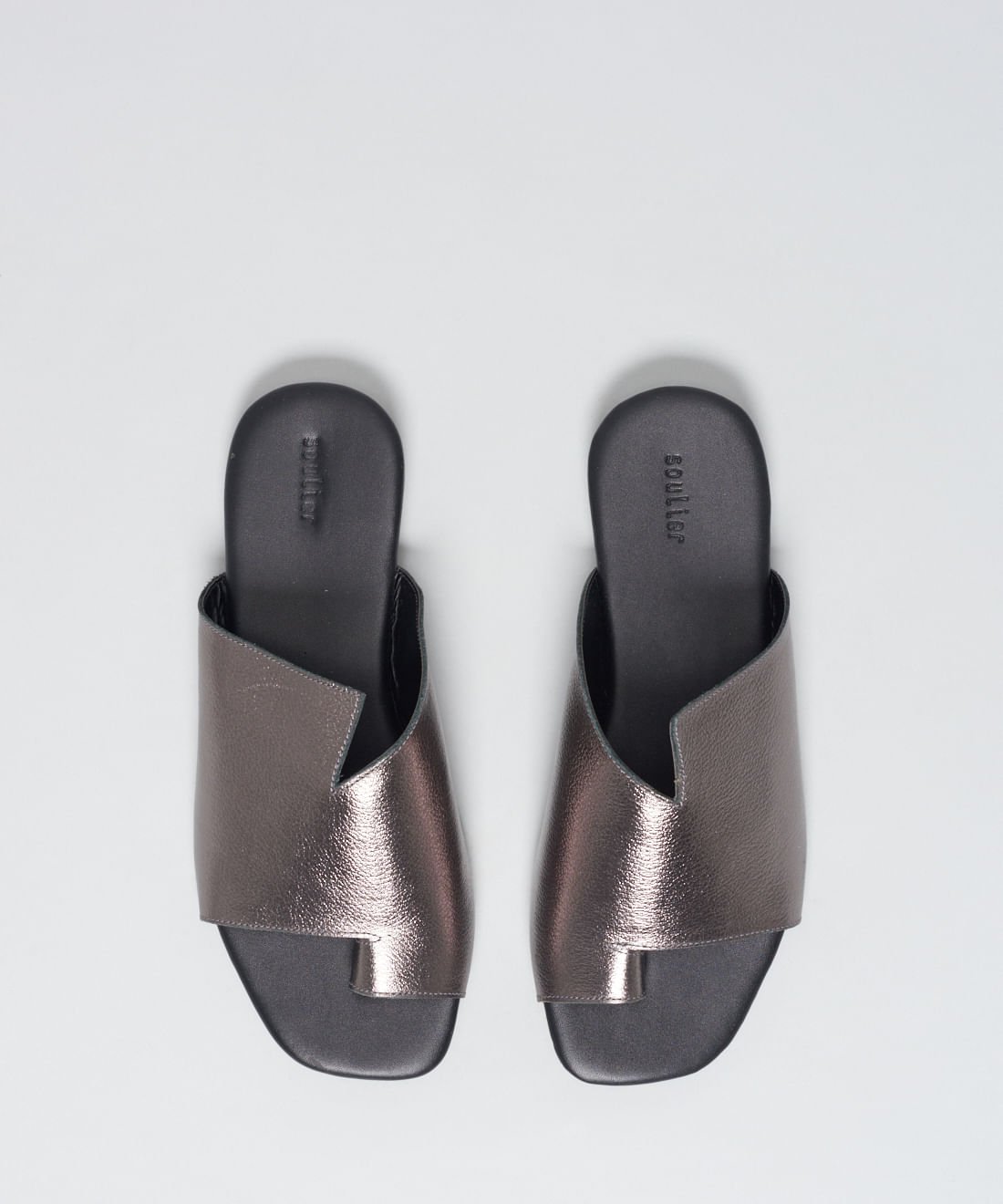 Rasteira Basica Couro Renata - Onix Onix 4