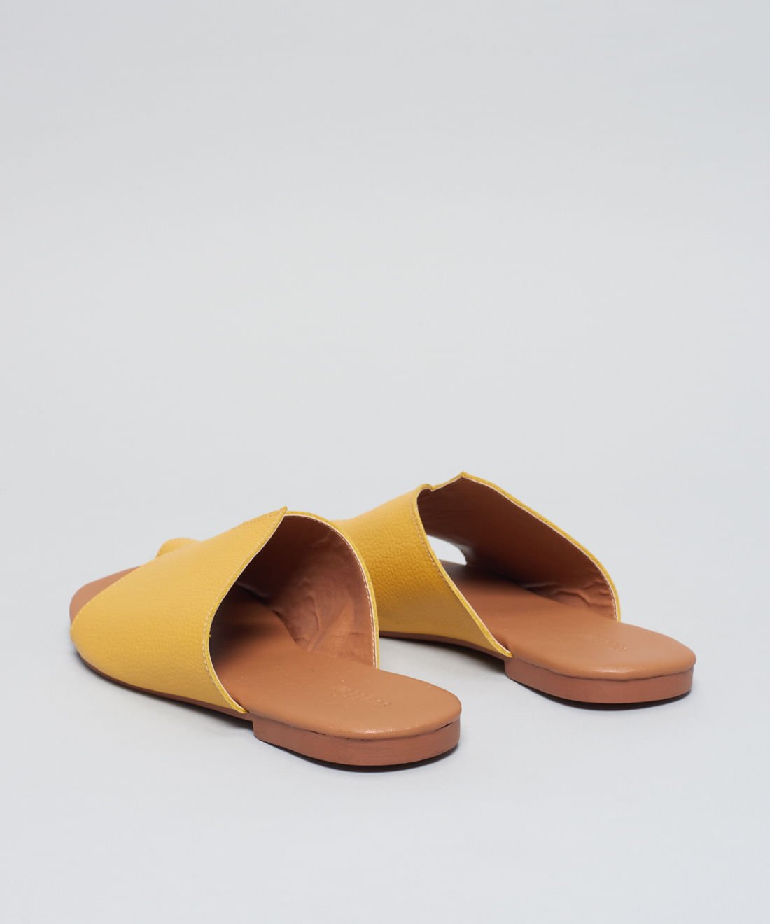 Rasteira Basica Couro Renata - Mostarda Mostarda 3