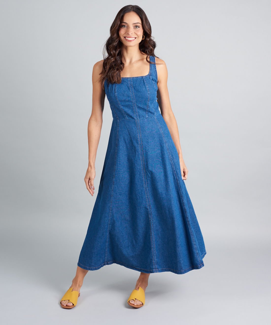 Rasteira Basica Couro Renata - Mostarda Mostarda 5