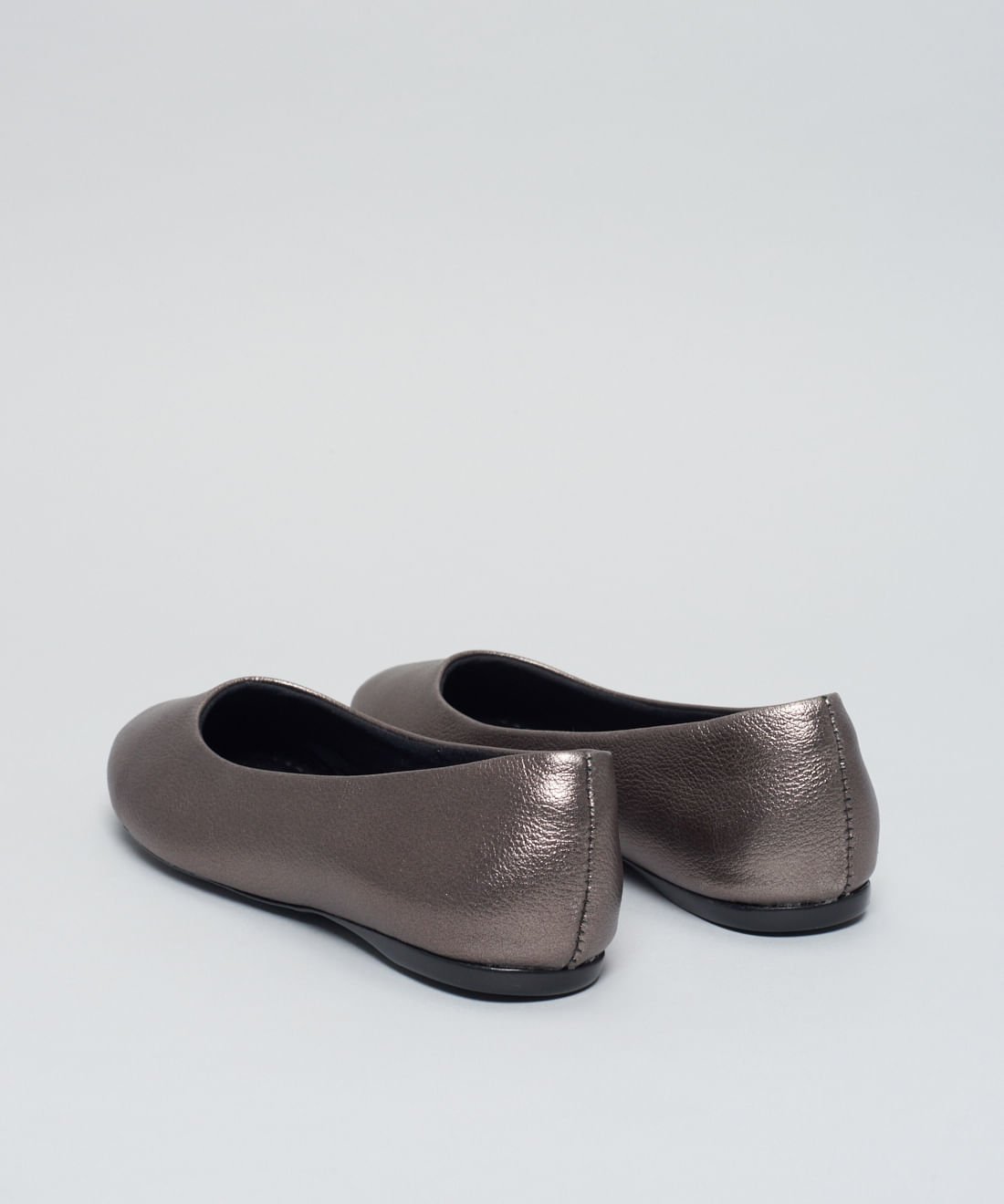 Sapatilha Couro Luana - Onix Prata 3