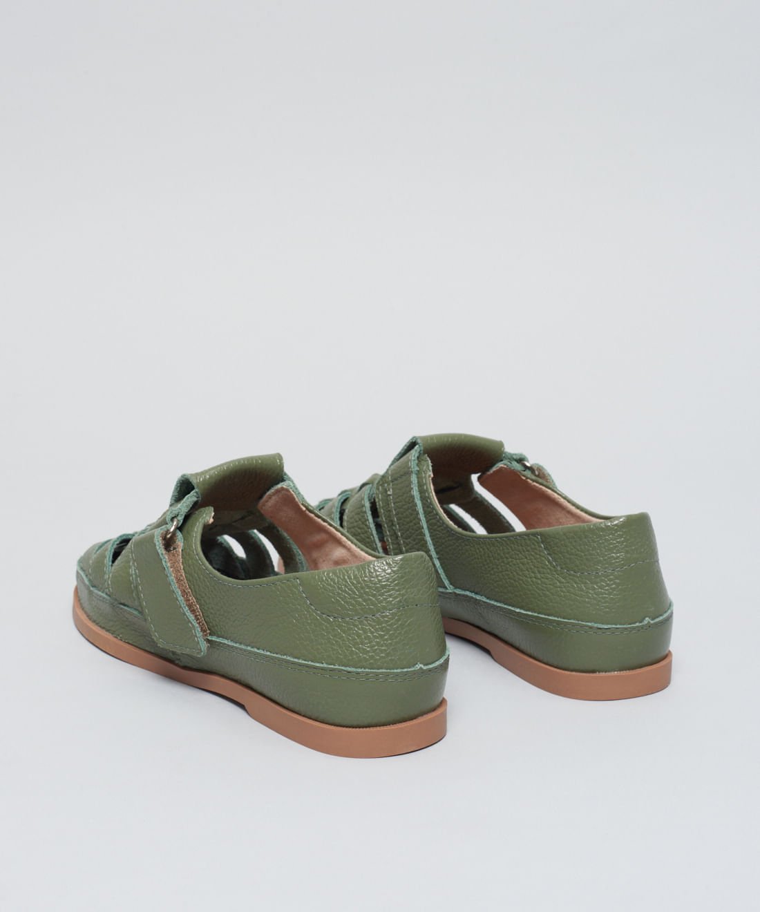 Sapatilha Couro Pescador - Verde Militar Verde Militar 3