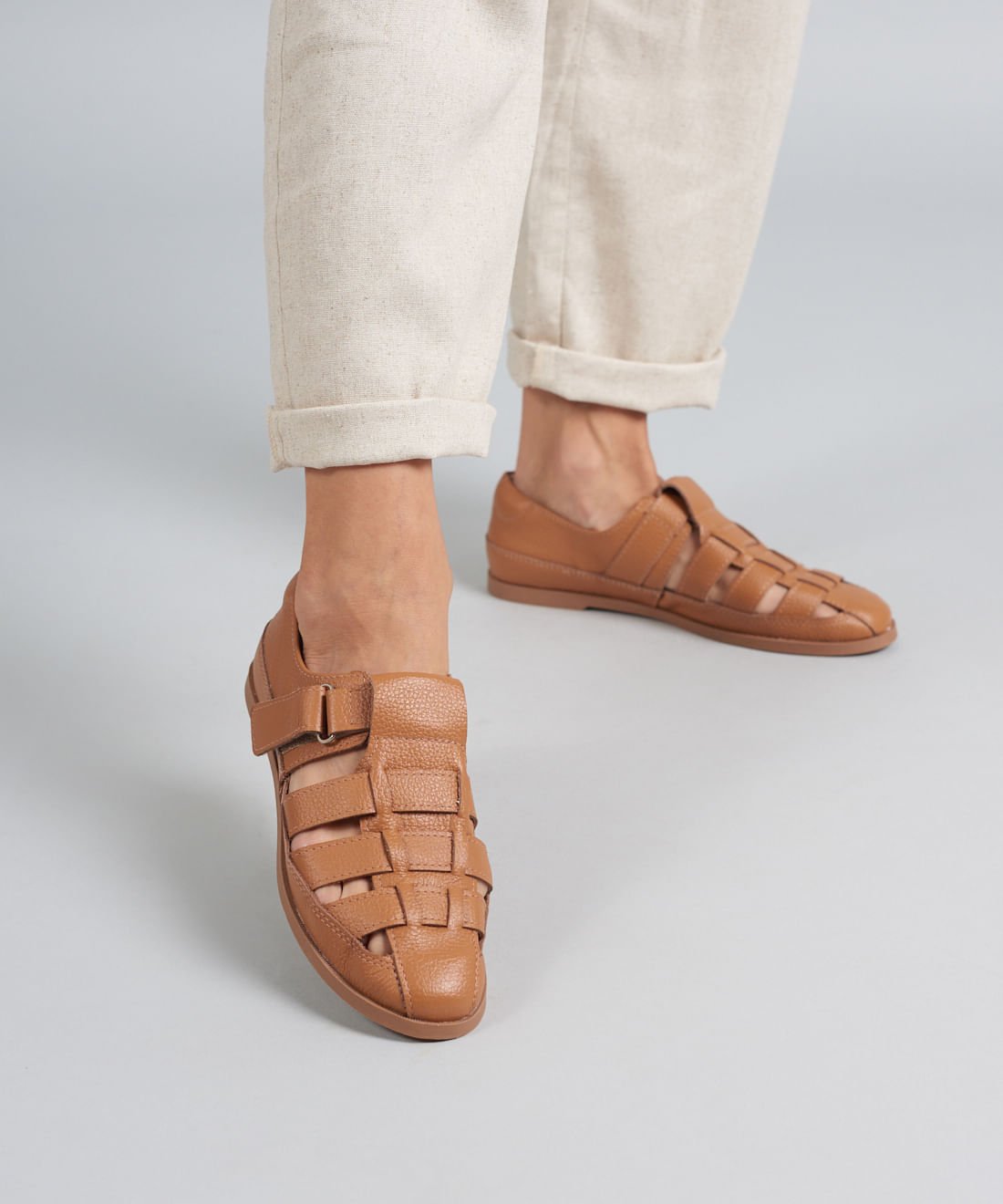 Sapatilha Couro Pescador - Caramelo Caramelo 5