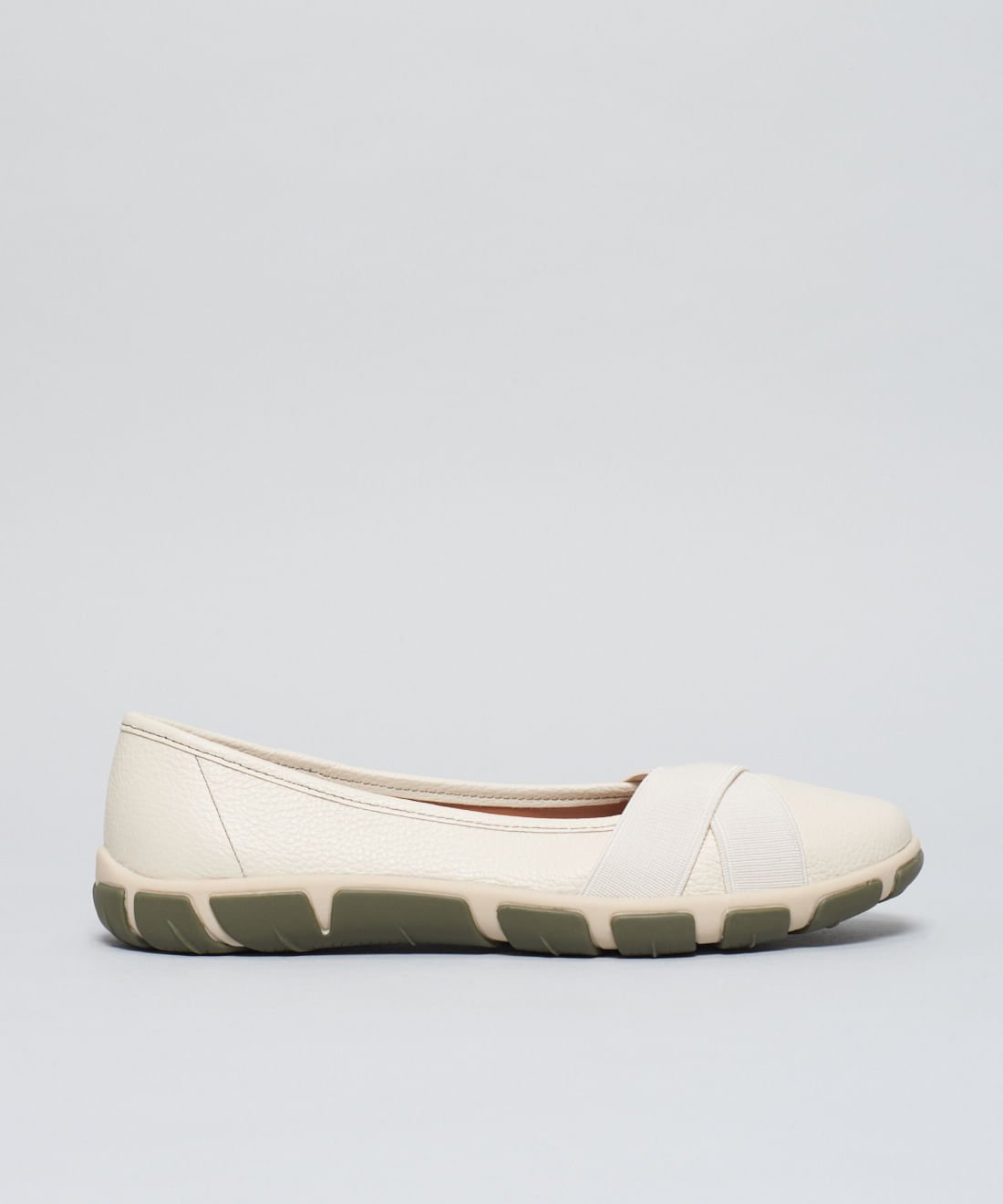 Sapatilha Frances Elastico Cruzado - Offwhite Off White 1