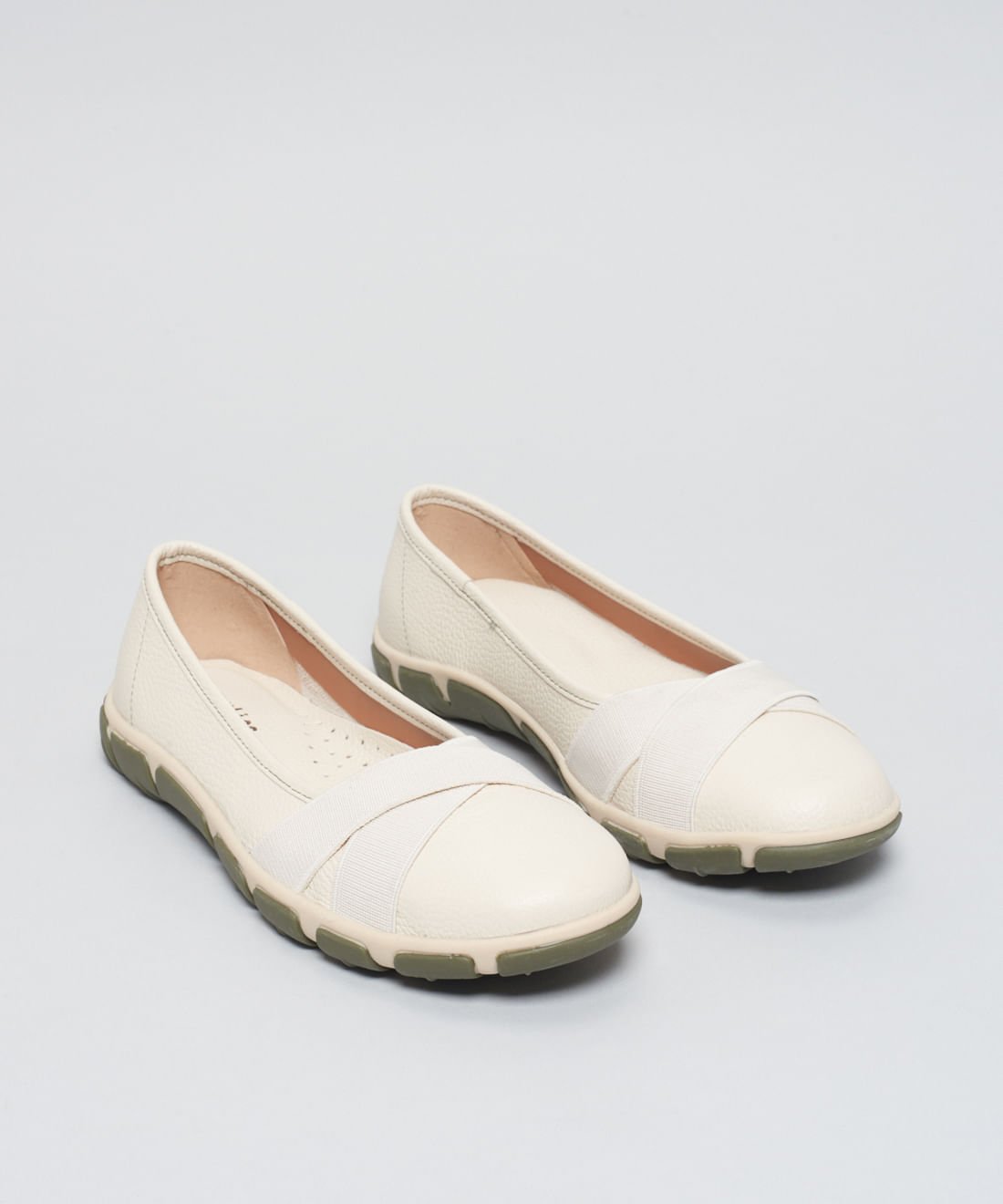 Sapatilha Frances Elastico Cruzado - Offwhite Off White 2