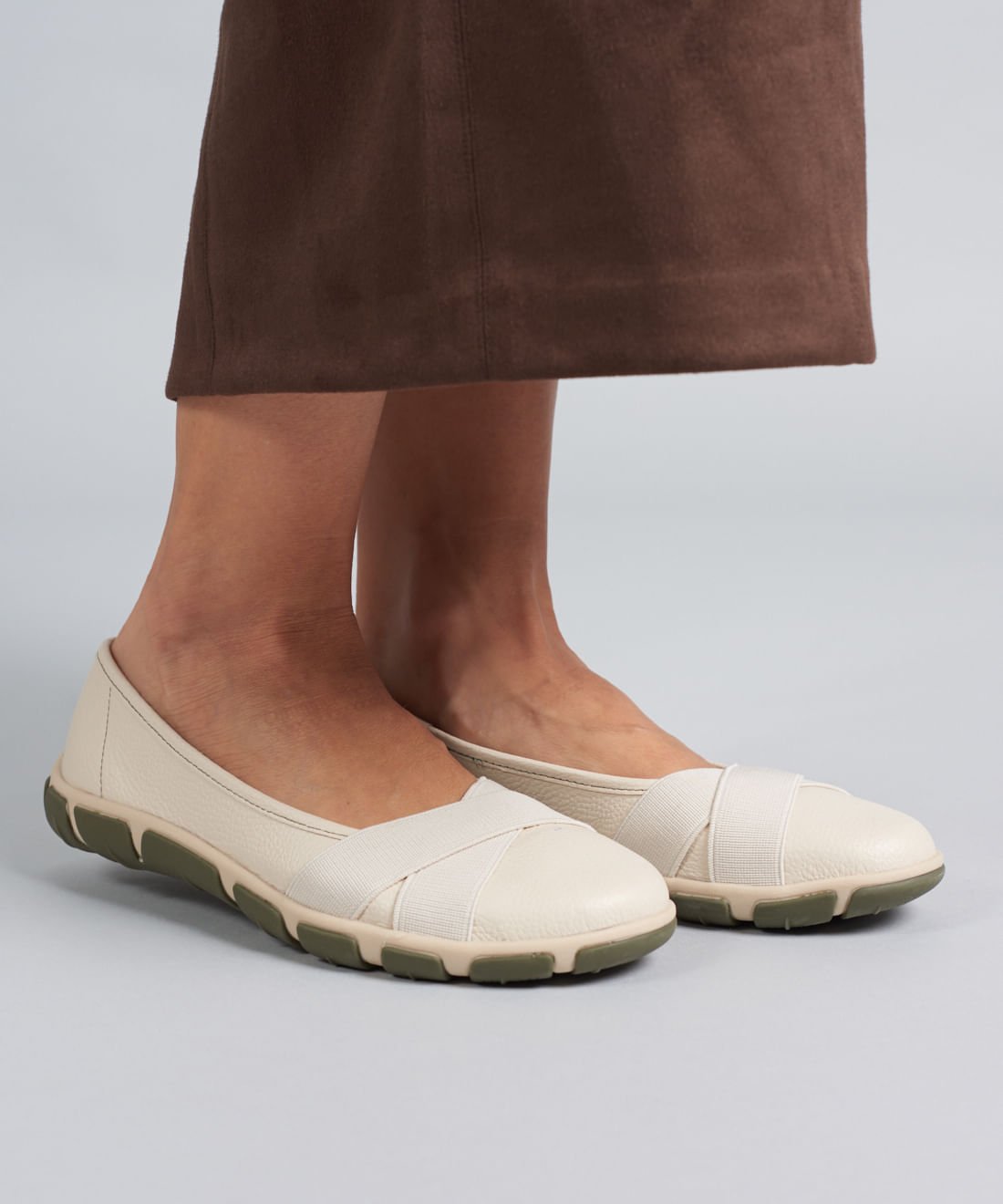 Sapatilha Frances Elastico Cruzado - Offwhite Off White 5