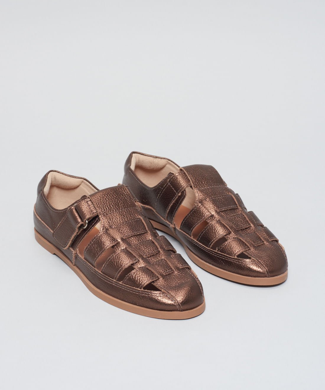 Sapatilha Couro Pescador - Bronze Bronze 2
