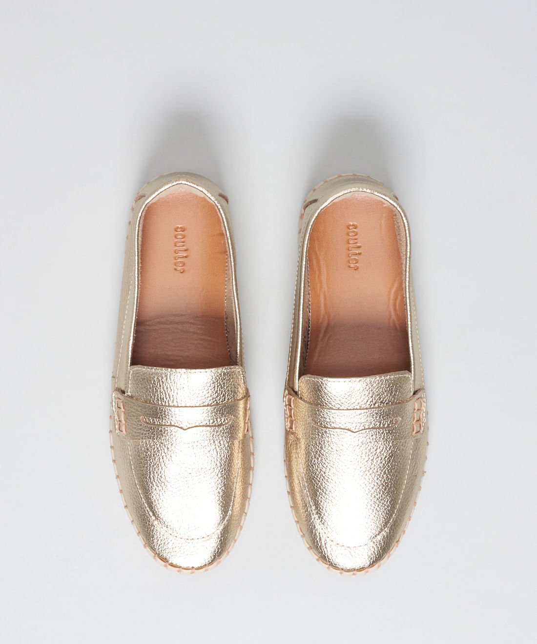 Mocassim Couro Tratorado Seleiro - Prata Velho Prata 4