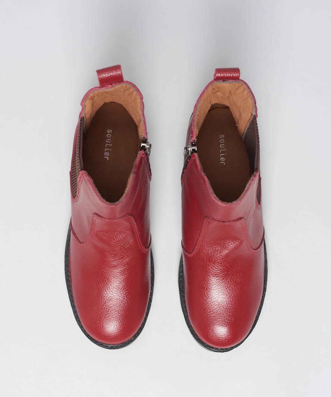 Bota Couro Salto Tratorado - Merlot Merlot 4