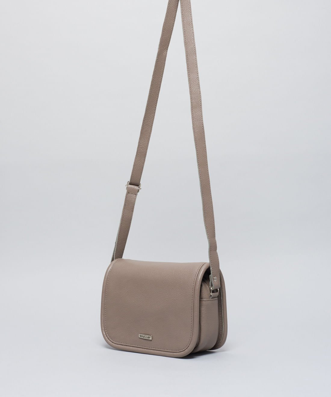 Bolsa p Couro Vivo - Cinza Cinza 2