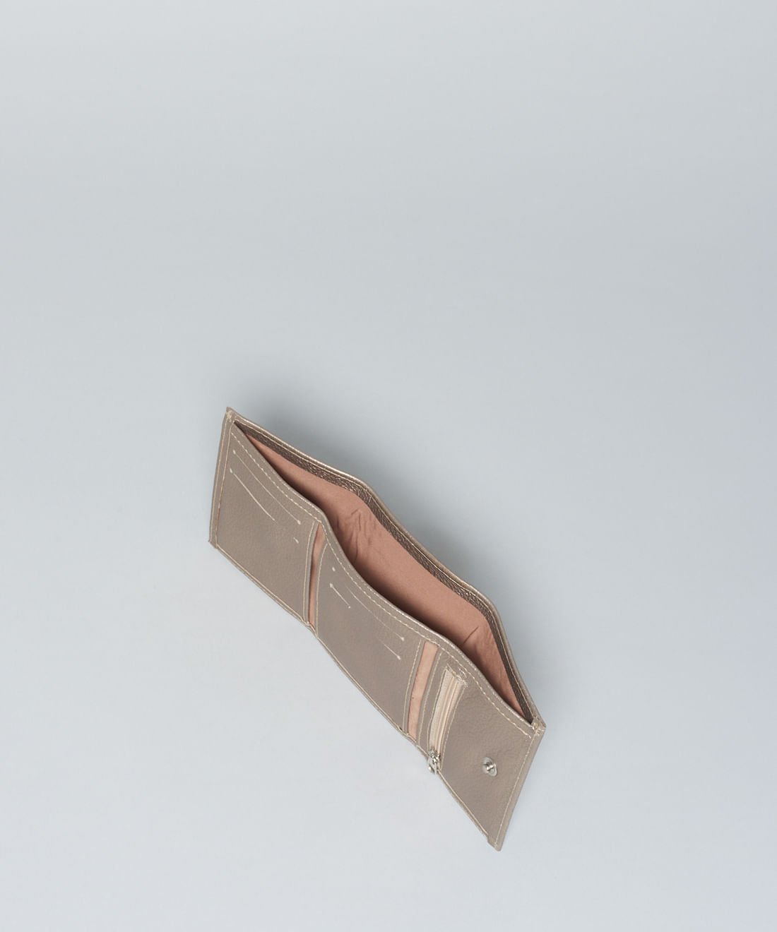 Carteira Compacta Ana - Prata Velho Prata 4