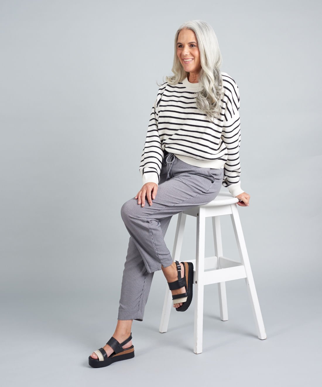 Plataforma Couro Belle - Preto Preto 5