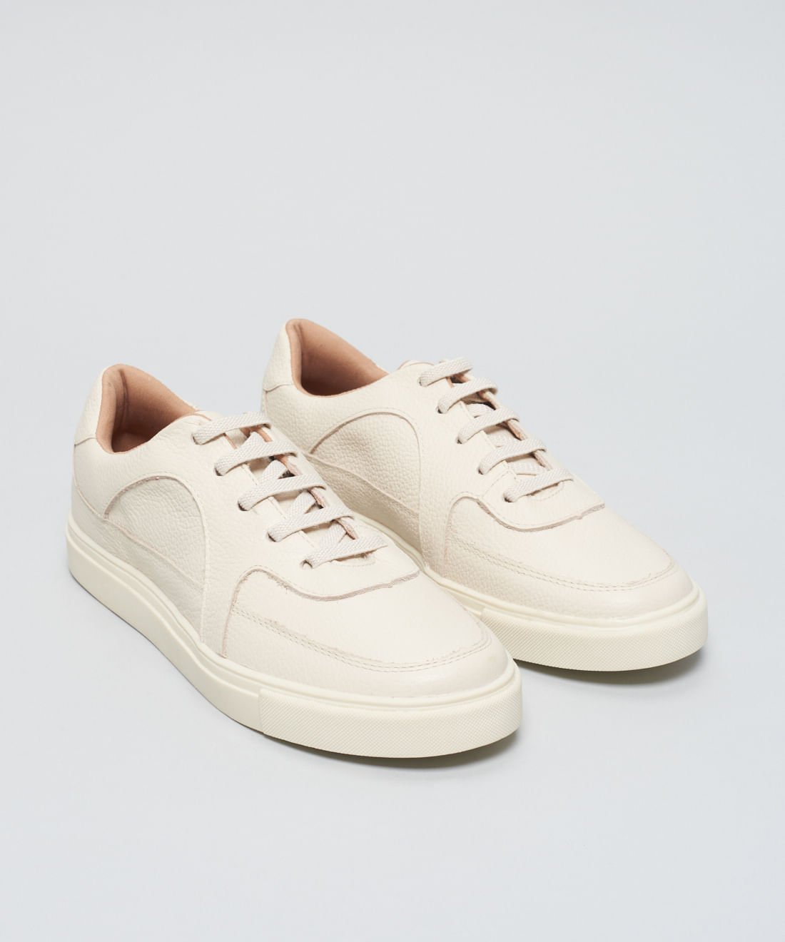 Tenis Couro Pepa Elastico - Offwhite Off White 2