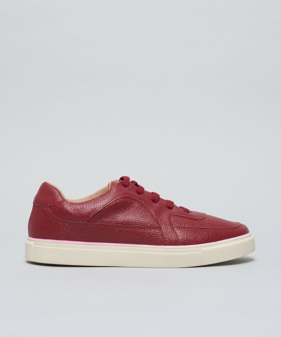 Tenis Couro Pepa Elastico - Merlot