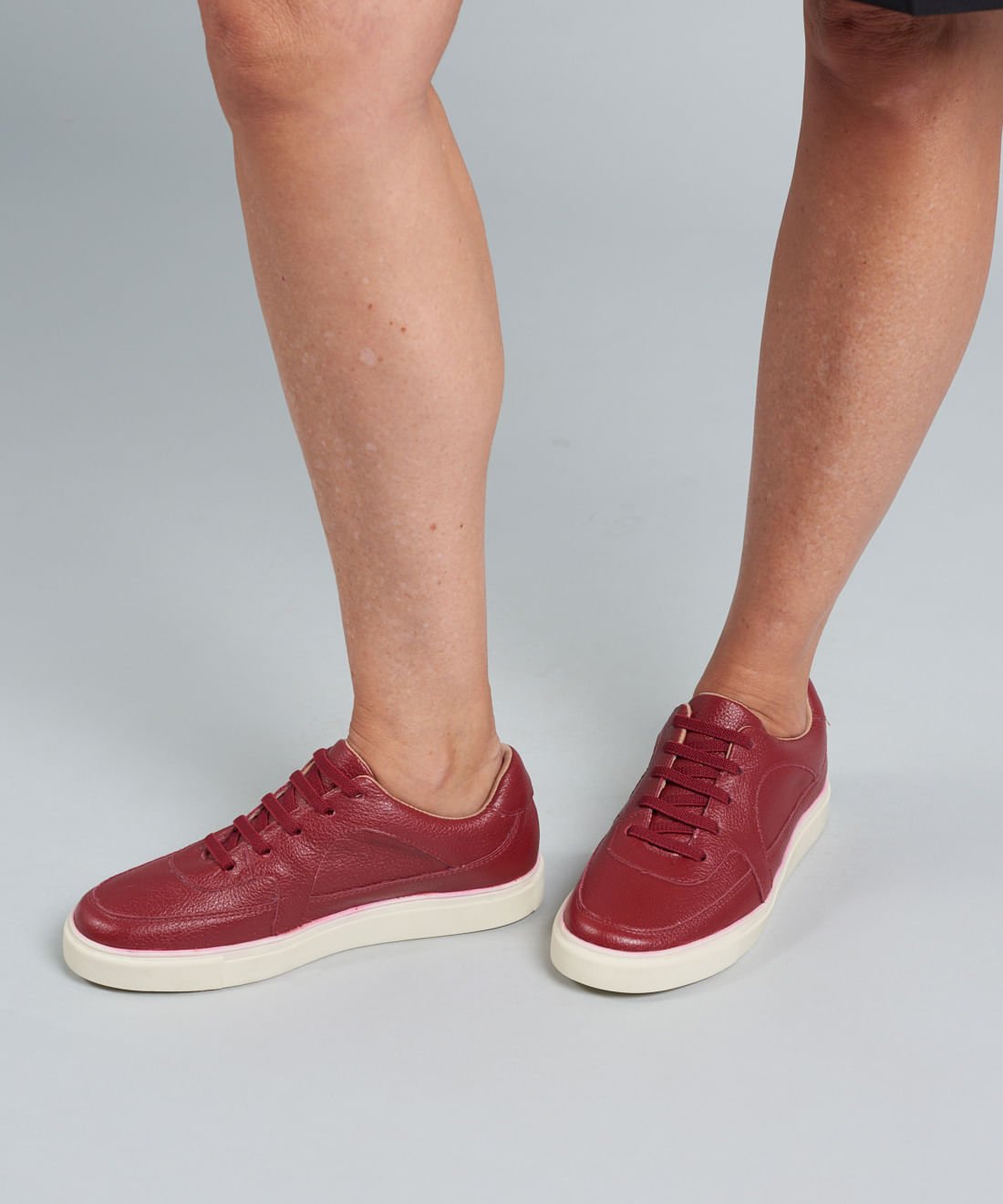 Tenis Couro Pepa Elastico - Merlot Merlot 5