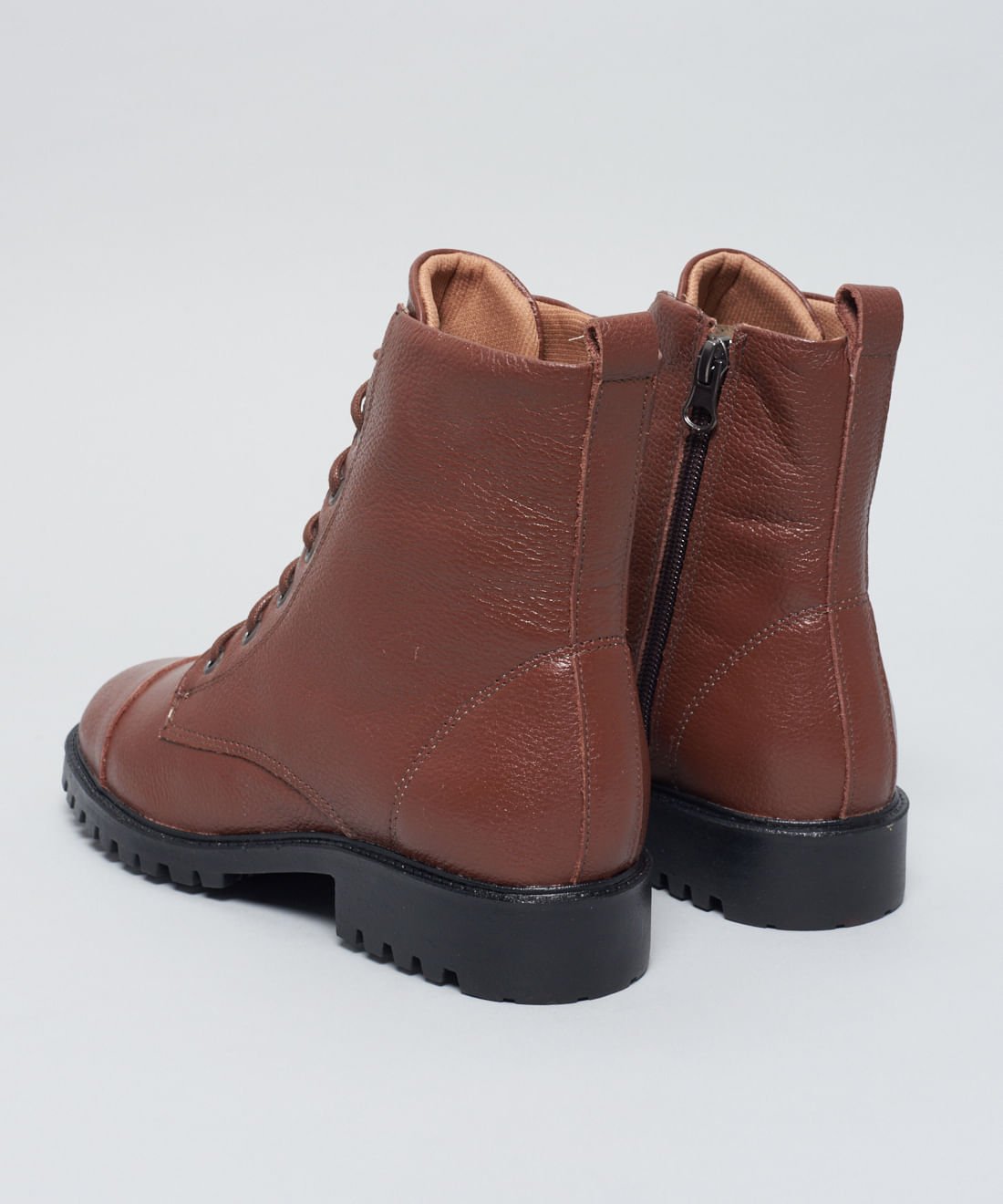 Coturno Couro Debora - Chocolate Chocolate 2